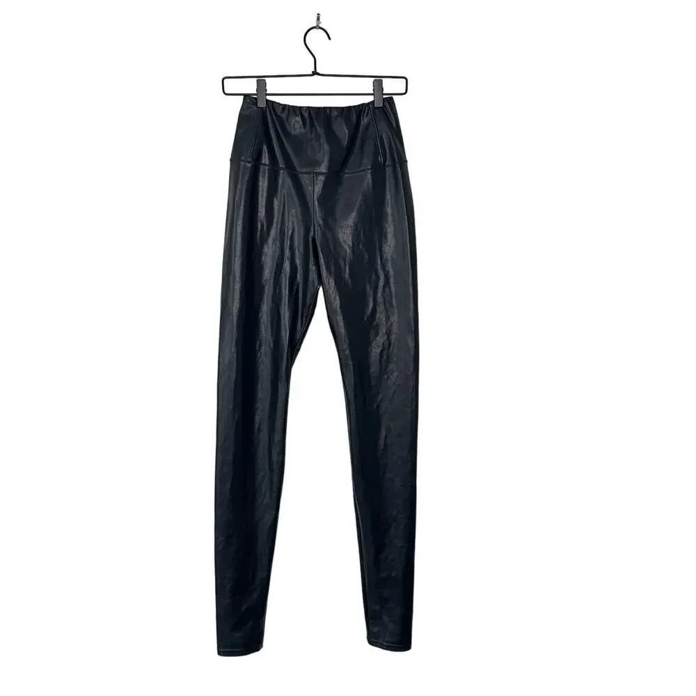 Wilfred Free Aritzia Size M Faux Leather Leggings in Black